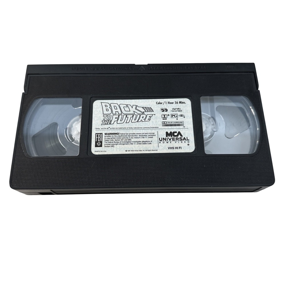 Back to the Future VHS Movie 1994 MCA Universal Home Video PG Sci-Fi Retro Tape